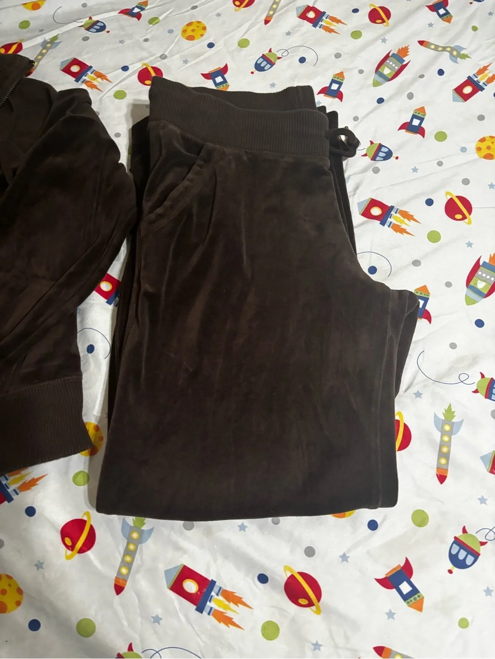 Michael Kors Brown Drawstring Lounge Pants